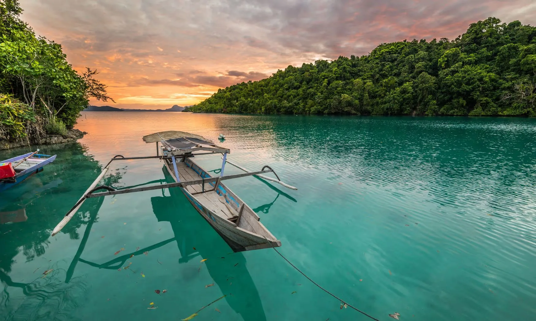 Sunset di Kepulauan Togean, Sulawesi Tengah